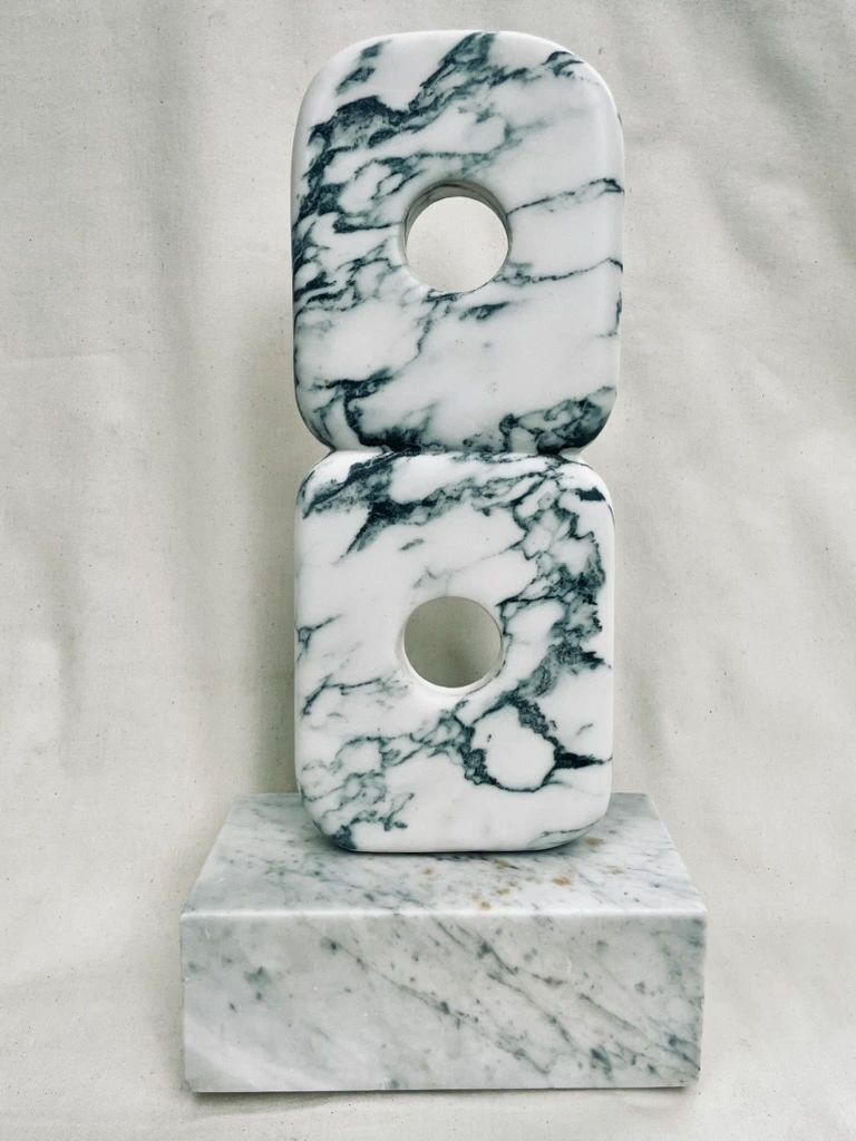 Hand carved stone sculpture by Brian Kirk