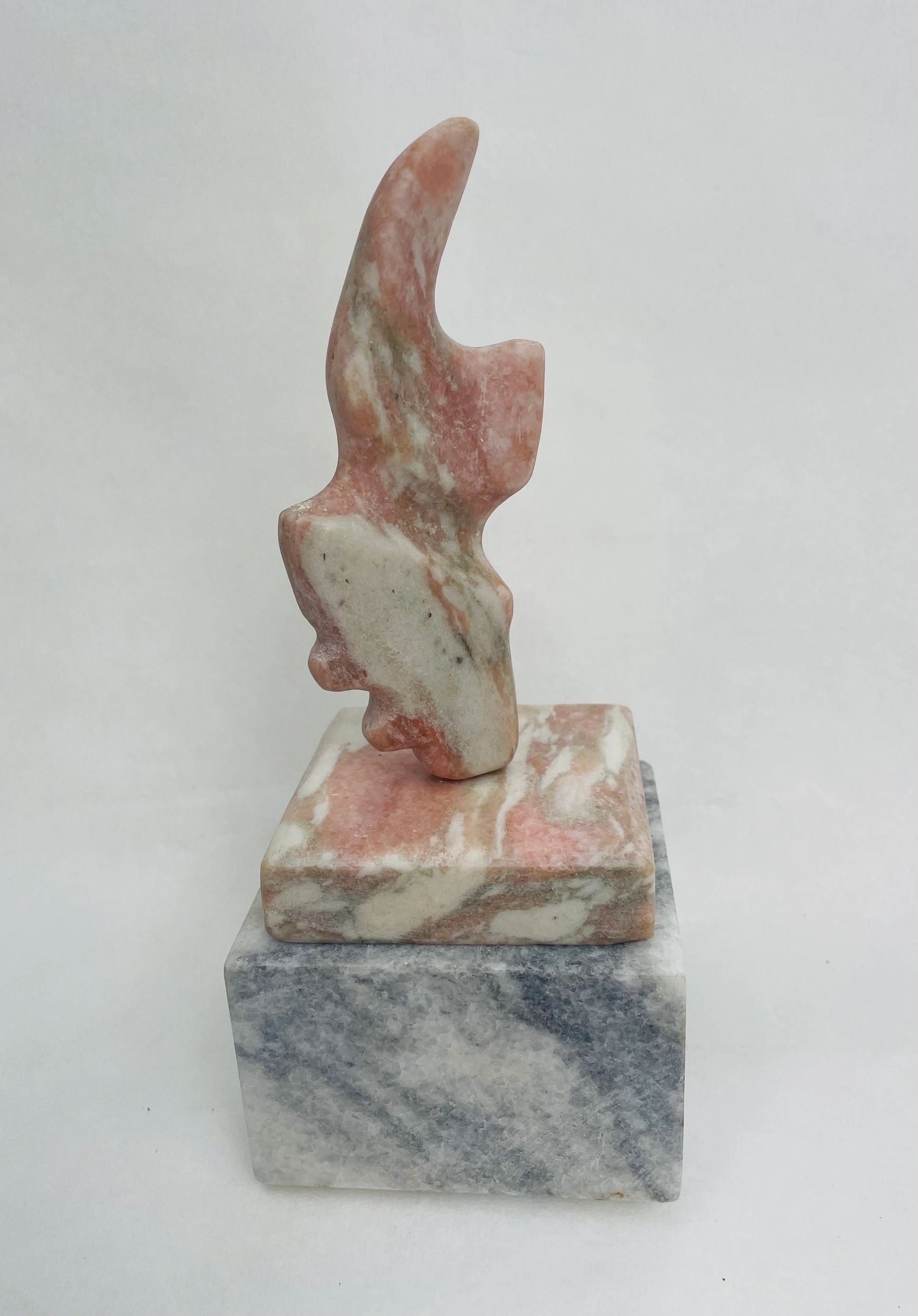 Bird, stone carving by Brian Kirk