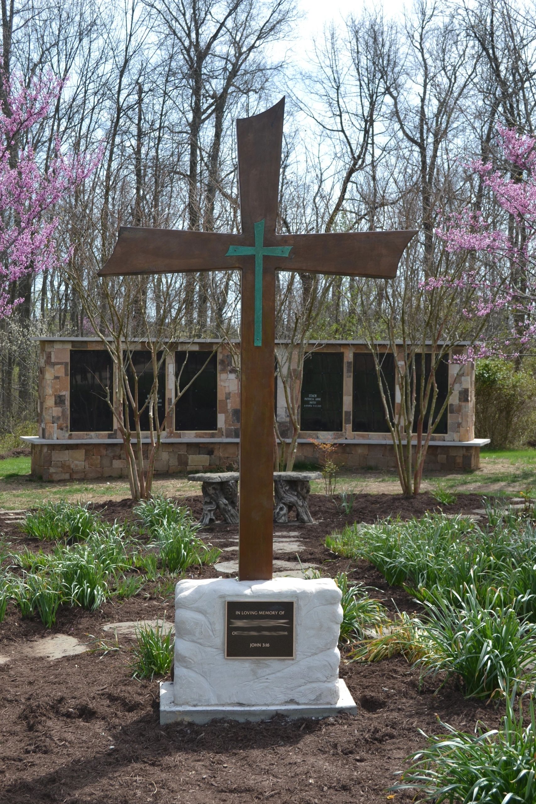 Cross Memorial, a commissioned sculpture by Brian Kirk