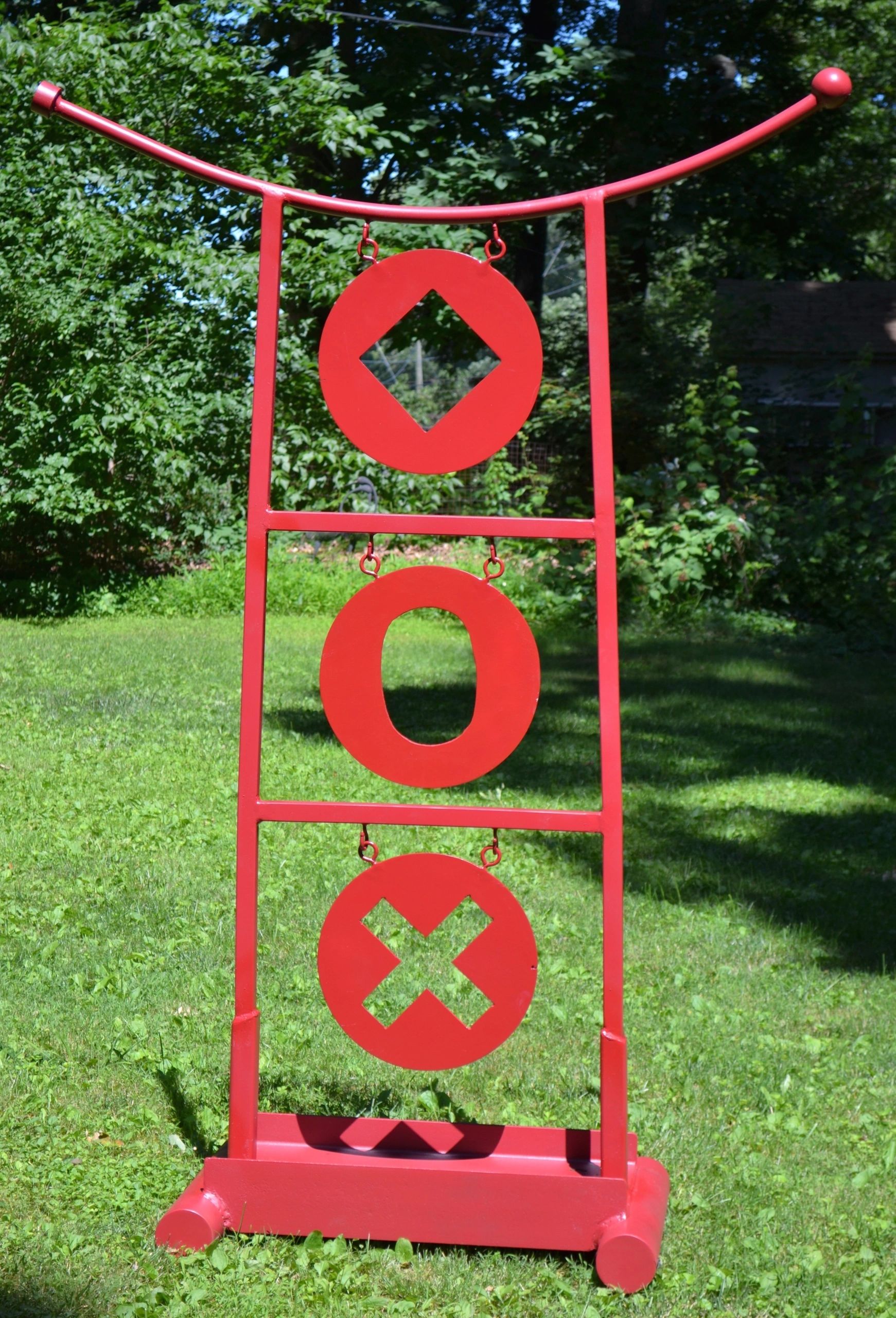 Cryptos II, a welded metal sculpture by Brian Kirk