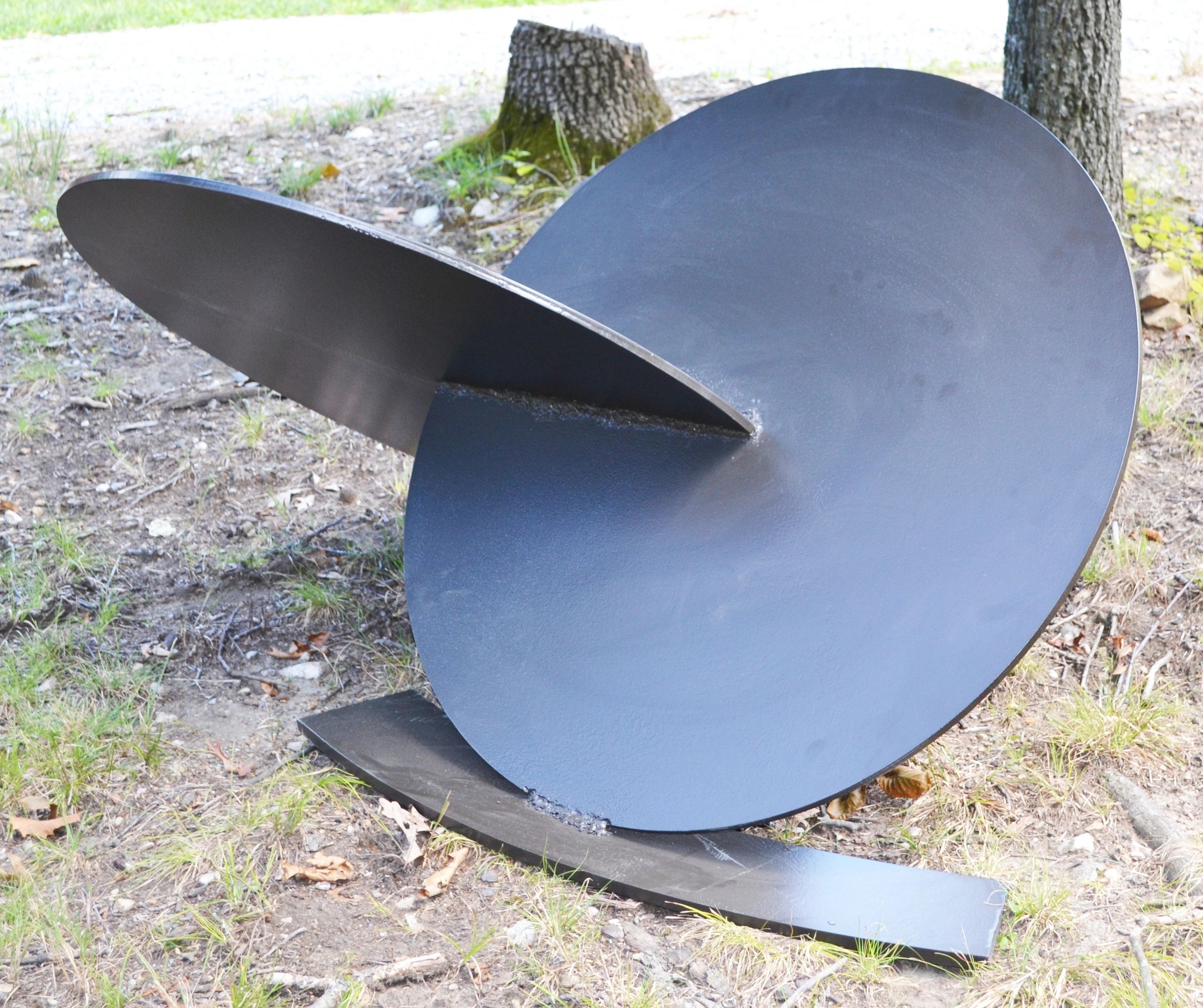 Double Discs, 2017, a commissioned sculpture by Brian Kirk