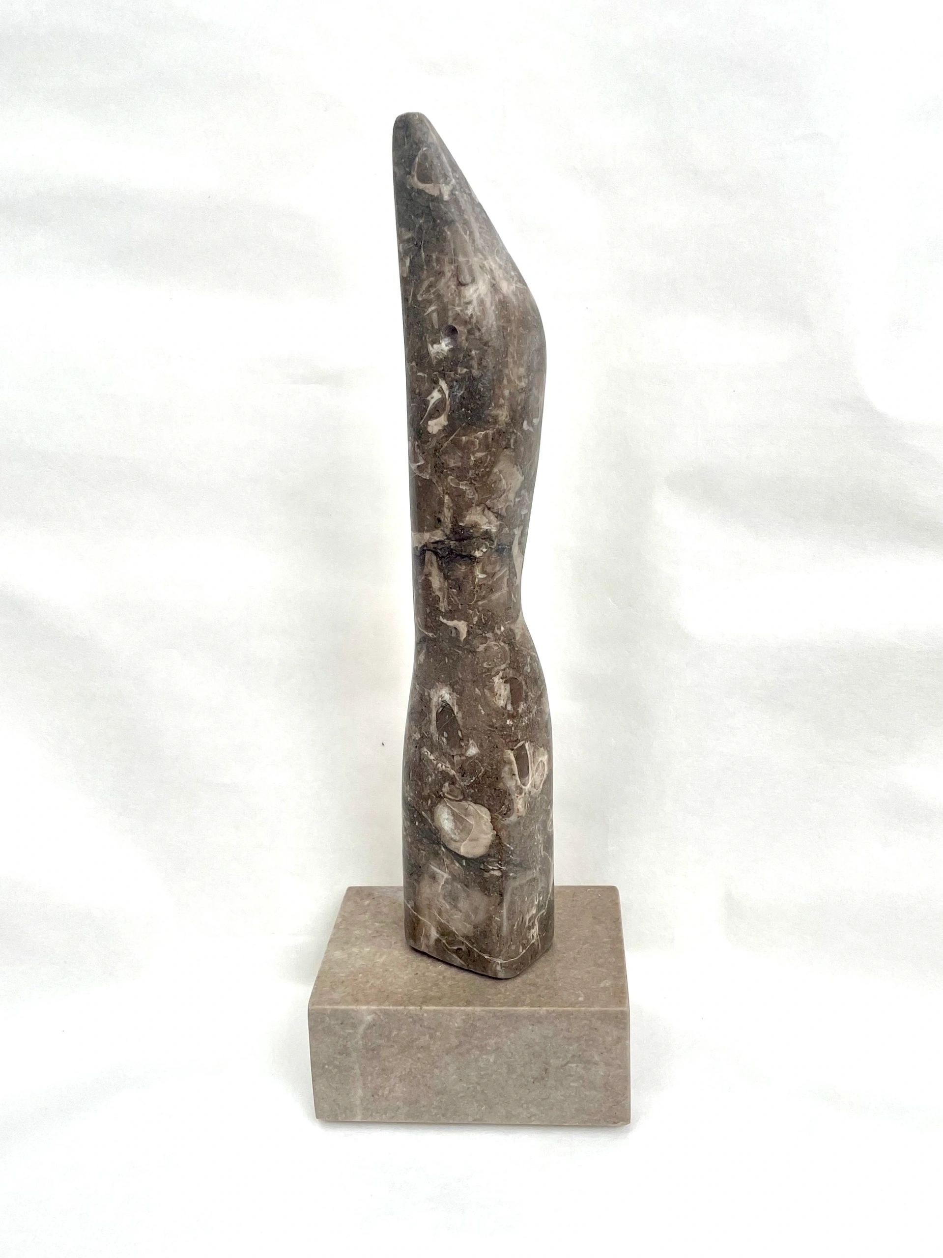 Gooseneck, stone carving by Brian Kirk