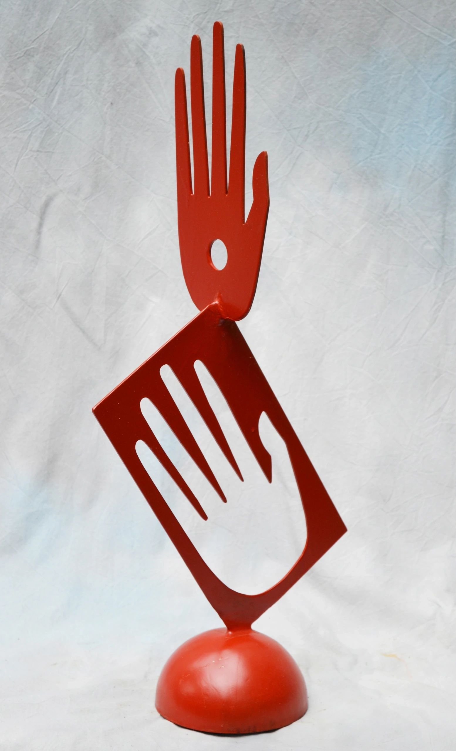 High Five, metal sculpture by Brian Kirk