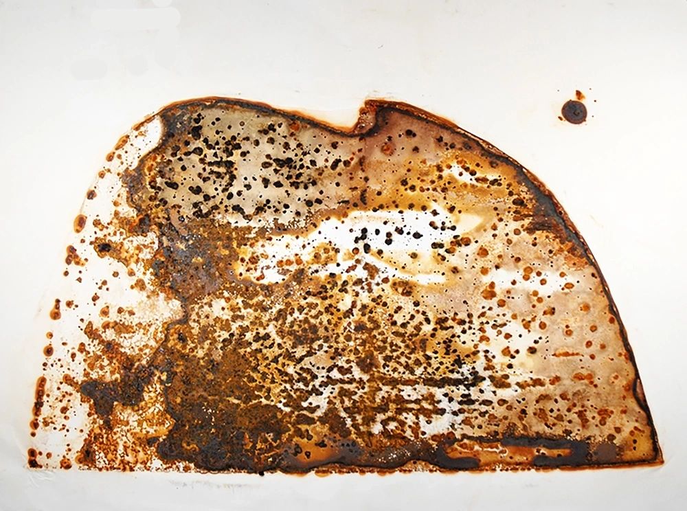 Moon Over Mountain, rust artwork by Brian Kirk