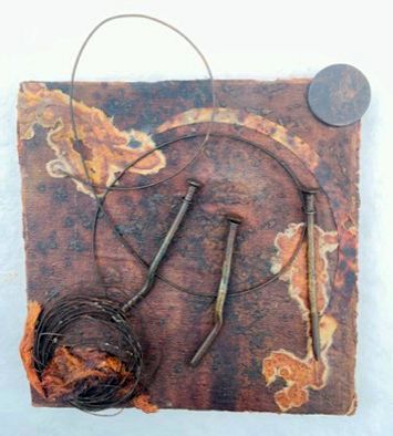 Opposing Forces II, rust artwork by Brian Kirk