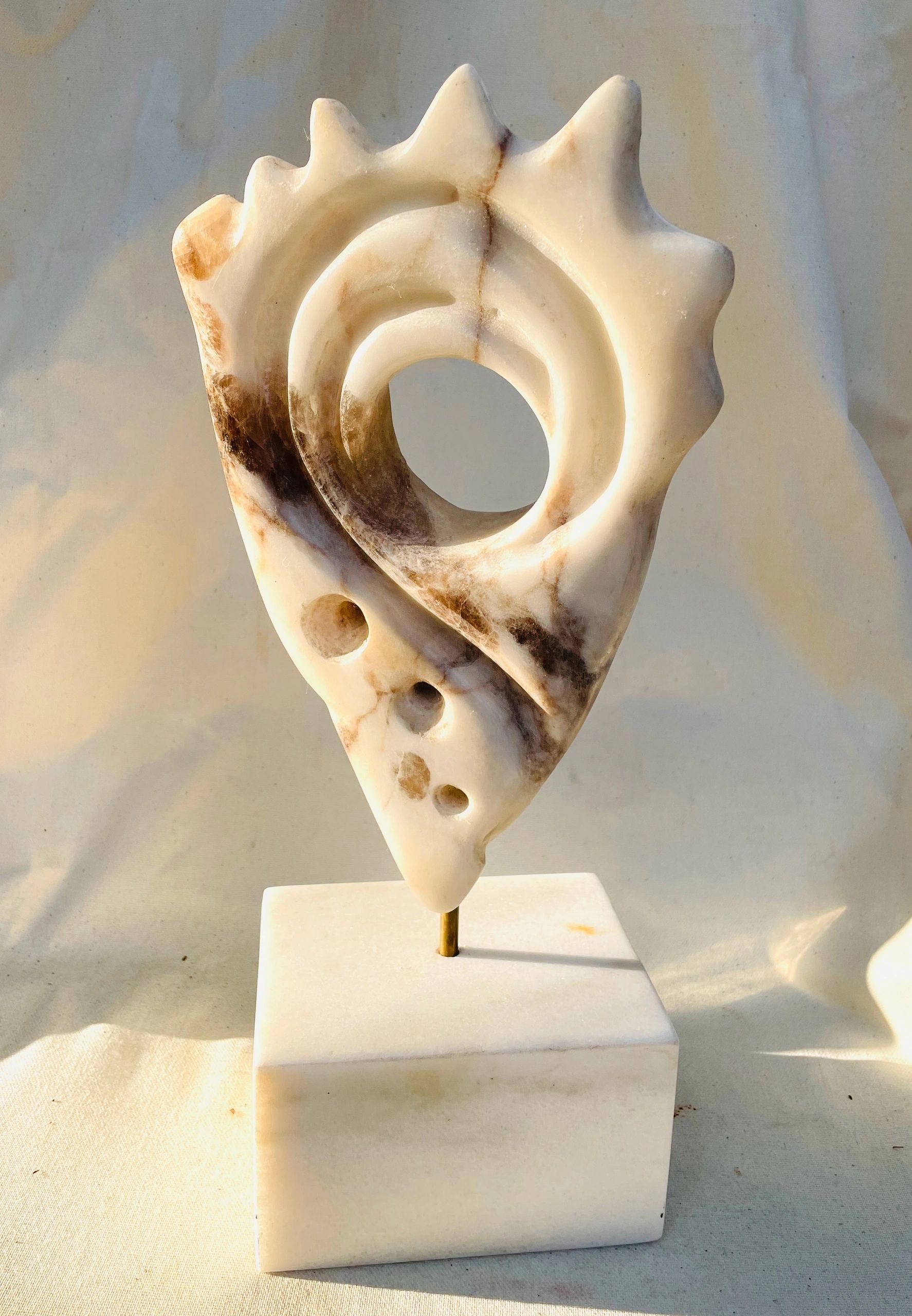 Spontaneous, stone carving by Brian Kirk