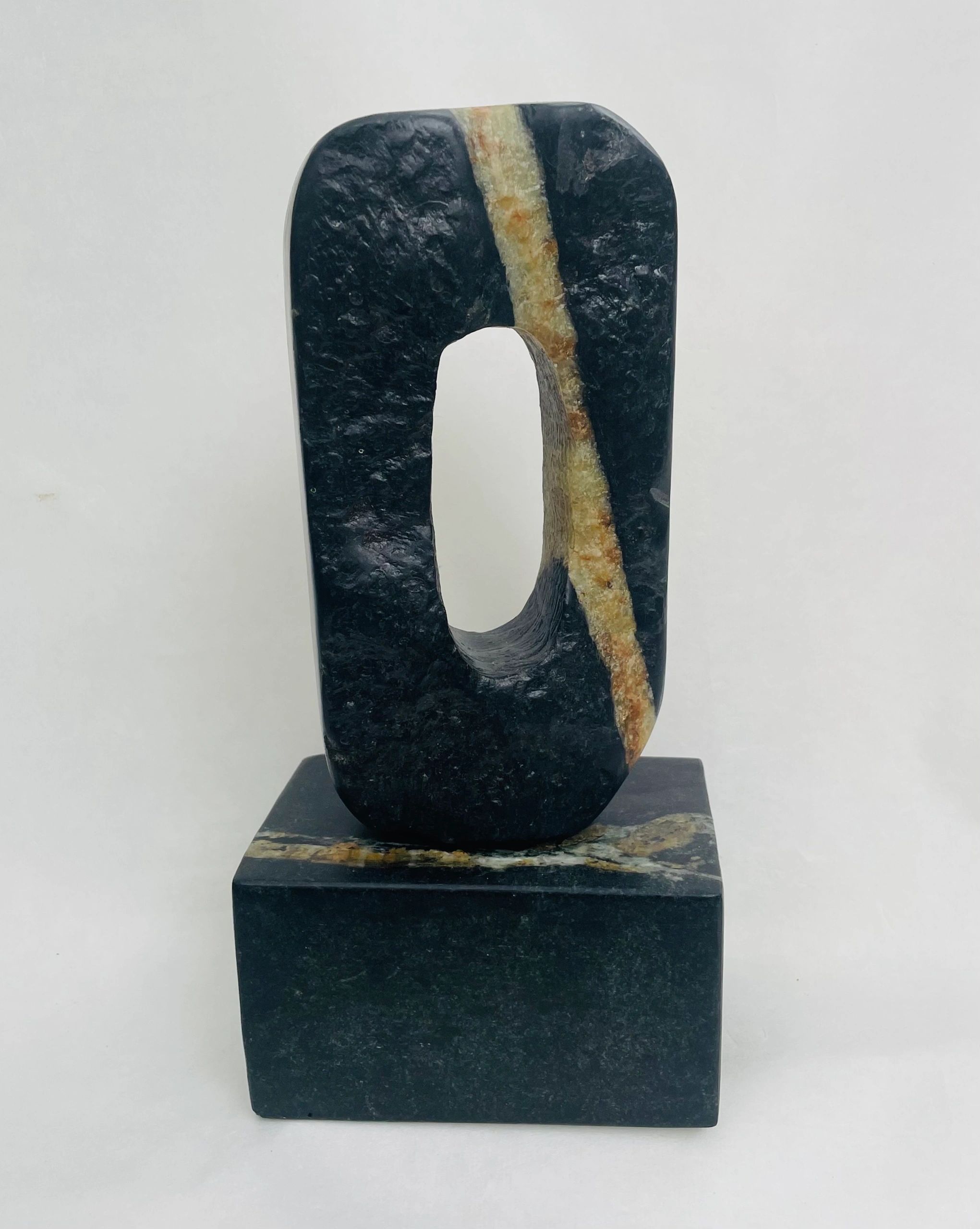 Stripe, stone carving by Brian Kirk