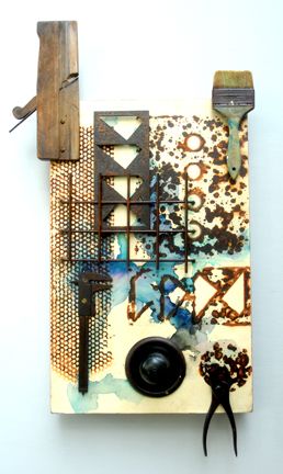 Tool Assemblage, rust artwork by Brian Kirk