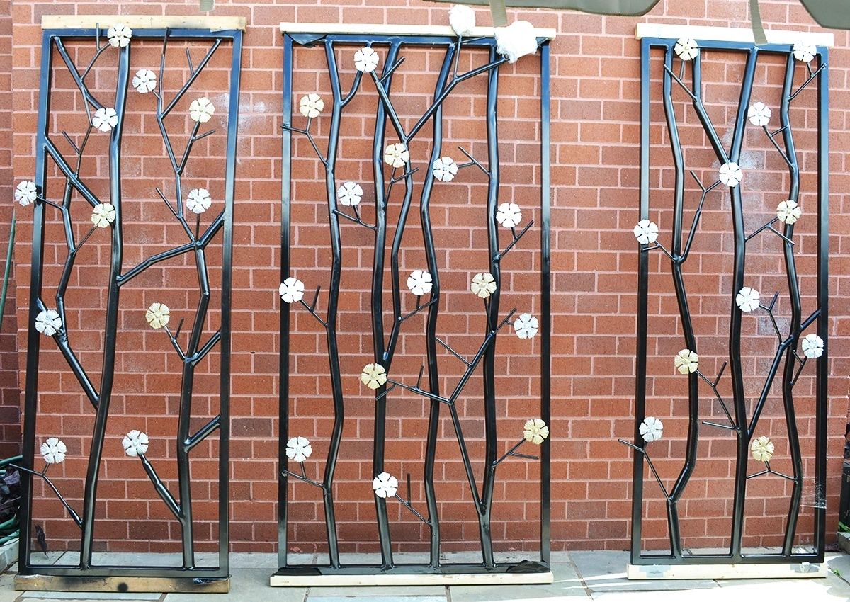Welded gates, Holiday Inn, 2016, a commissioned sculpture by Brian Kirk