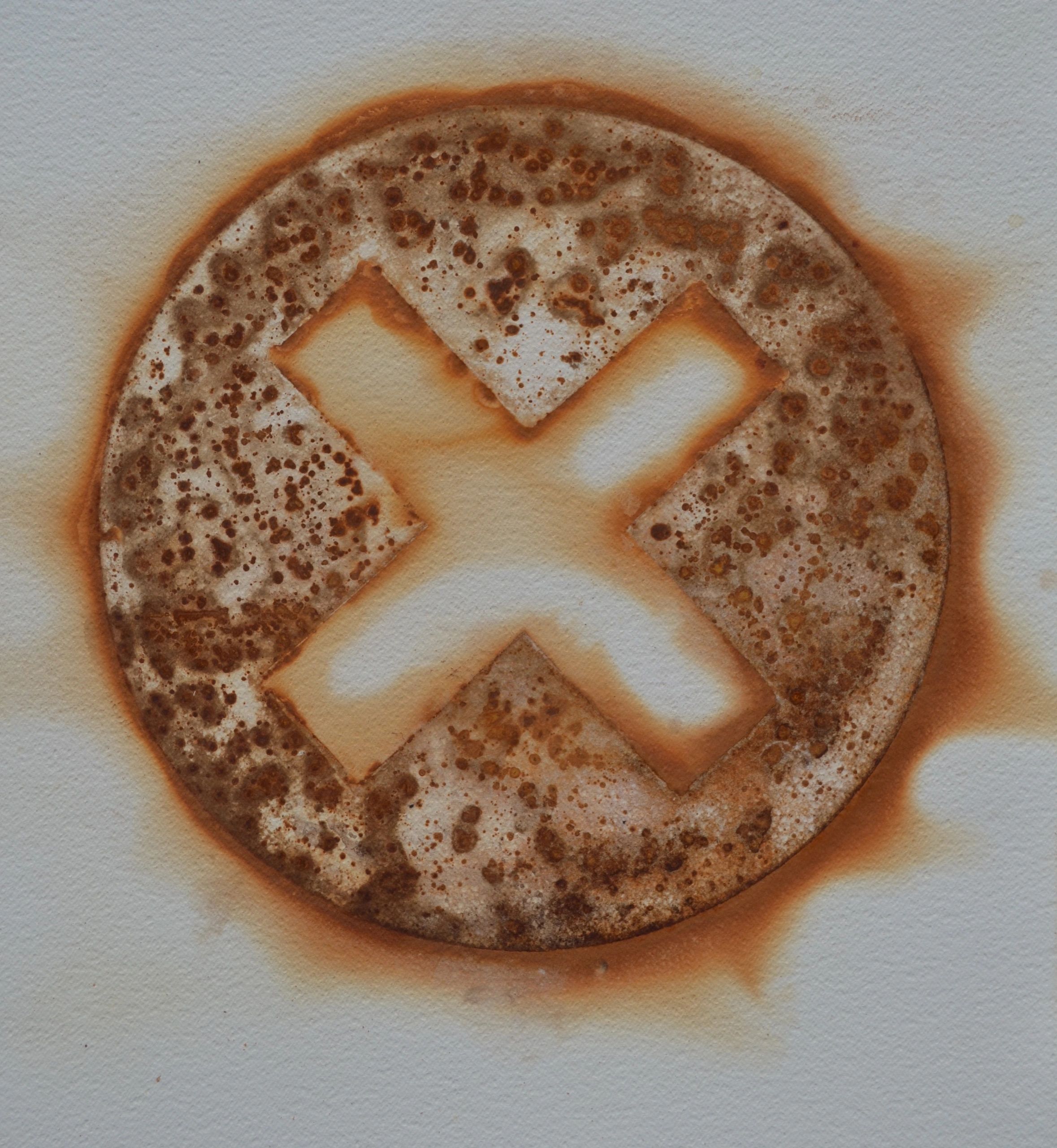 X II, rust artwork by Brian Kirk